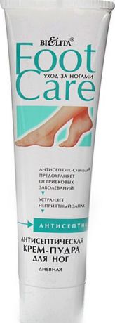 Белита Крем-пудра антисептическая для ног дневная с эфирными маслами туба, 100 мл