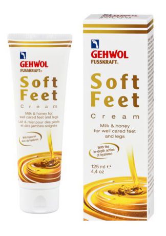 Gehwol Soft Feet Creme - Шелковый крем для ног "Молоко и мед" с гиалуроновой кислотой 125 мл