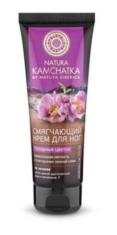 Natura Siberica Kamchatka Крем для ног "Полярный цветок" мягкость и благоухание нежной кожи, 75 мл