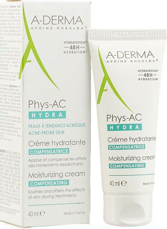 Крем для лица A-Derma Phys-AC Hydra, восстанавливающий, 40 мл