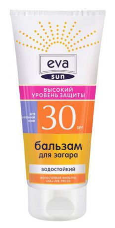 Pollena Eva Бальзам для загара Eva Sun высокий уровень защиты SPF 30, 200 мл