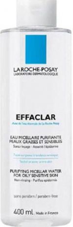La Roche-Posay Мицеллярный очищающий раствор для снятия макияжа "Effaclar" 400 мл