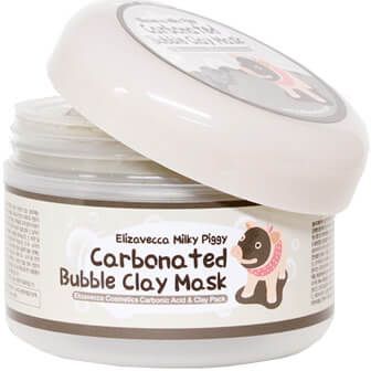 Elizavecca Очищающая кислородная маска на основе глины Milky Piggy Carbona Ted Bubble Clay Pack, 100 мл