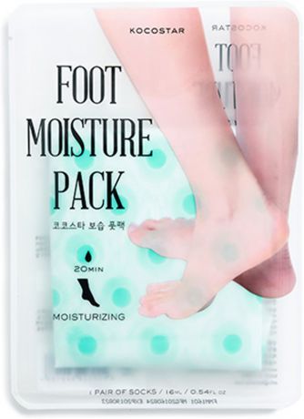 Kocostar Увлажняющая маска-уход для ног (мятная), 16 мл / Foot Moisture Pack (Mint)