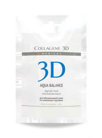 Medical Collagene 3D Альгинатная маска для лица и тела Aqua Balance, 30 г