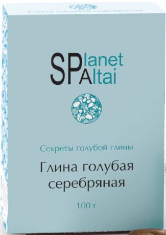 Глина косметическая Planet SPA Altai "Серебряная", голубая, 100 г, 100