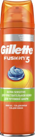Мужской Гель Для Бритья Gillette Fusion5 Ultra Sensitive, 200 мл