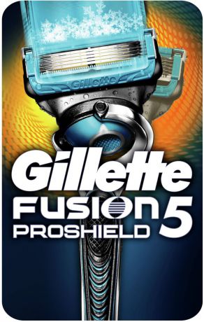 Мужская Бритва Gillette Fusion5 ProShield Chill с Охлаждающей Технологией и Смазывающими Полосками