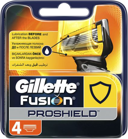 Сменные кассеты Gillette Fusion5 ProShield для мужской бритвы, 4 шт