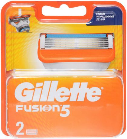 Сменные Кассеты Для Мужской Бритвы Gillette Fusion5, 2 шт