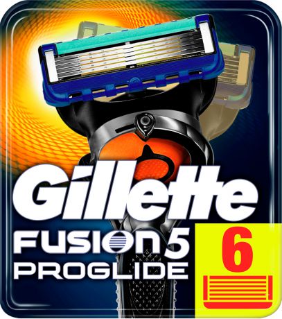 Сменные кассеты Gillette Fusion5 ProGlide, 6 шт
