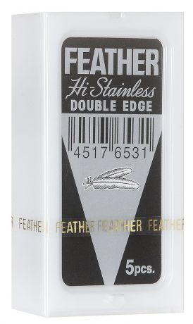 Feather Hi-Stainless Double Edge Blade (Pillar Box) 71-S Сменные лезвия