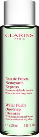 Clarins Очищающая вода для комбинированной или жирной кожи с экстрактом мяты Eau De Purete Nettoyante Express, 200 мл