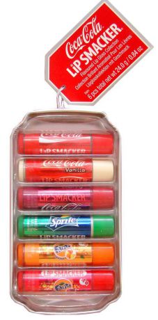 Lip Smacker Набор бальзамов для губ "Coca-Cola, Fanta, Sprite", 6 шт
