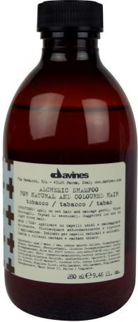 Davines Шампунь "Алхимик" для натуральных и окрашенных волос Alchemic Shampoo for natural and coloured hair, тон tobacco (табак), 280 мл