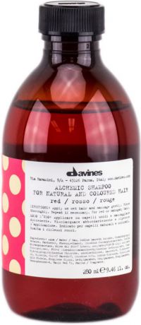 Davines Шампунь "Алхимик" для натуральных и окрашенных волос Alchemic Shampoo for natural and coloured hair, тон red (красный), 280 мл