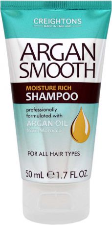 Creightons Мини-шампунь для глубокого увлажнения волос с аргановым маслом, 50 мл