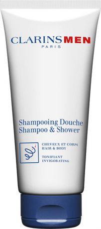 Clarins Тонизирующий шампунь-гель для волос и тела Men Shampooing Douche, 200 мл