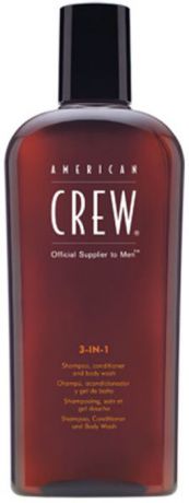 American Crew Classic 3-in-1 Shampoo, Conditioner and Body Wash Средство 3 в 1 Шампунь, Кондиционер и Гель для душа, 100 мл