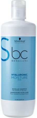 Шампунь для волос мицеллярный Schwarzkopf Professional Bonacure "Hyaluronic Moisture Kick", 1 л