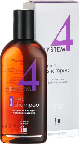 SIM SENSITIVE Терапевтический шампунь № 3 SYSTEM 4 Mild Climbazole Shampoo 3 , 215 мл