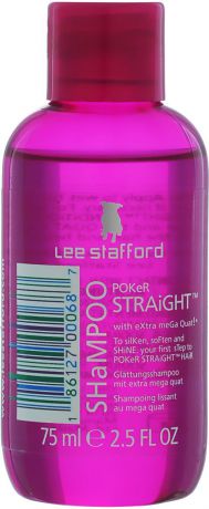 Lee Stafford Шампунь для выпрямления волос "Poker Straight Mini", 75 мл