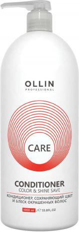 Ollin Кондиционер, сохраняющий цвет и блеск окрашенных волос Care Color and Shine Save Conditioner 1000 мл
