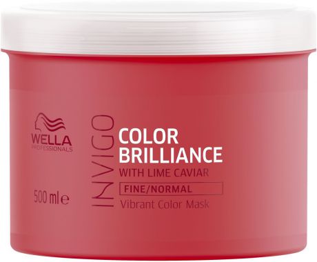 Wella Invigo Color Brilliance Маска-уход для защиты цвета окрашенных тонких и нормальных волос, 500 мл