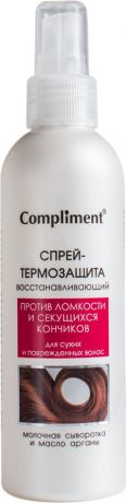 Compliment Спрей-термозащита восстанавливающий для сухих и поврежденных волос, 200 мл