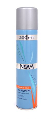 Лак для волос Nova супер фиксации 250 мл (оранжевый)