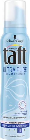 Taft Пена "Ultra Pure", для укладки, сверхсильная фиксация, 150 мл