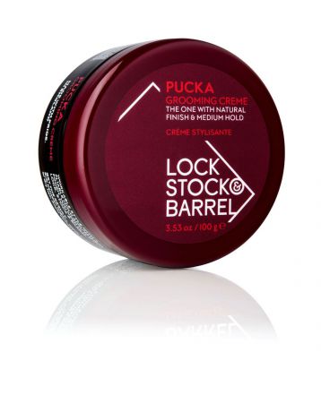 Lock Stock & Barrel Первоклассный груминг крем для создания гибкой текстуры и объема Pucka Grooming Creme 100 гр