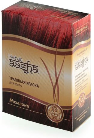 Краска для волос Aasha Herbals травяная, Махагони, 60 г