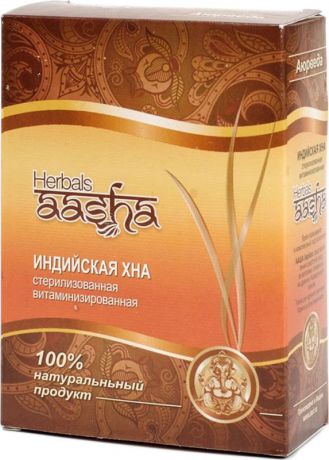 Хна для волос Aasha Herbals стерилизованная витаминизированная, 80 г