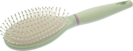 Dewal Beauty Щетка для волос "Мятное мороженое", массажная, на подушке, овальная, цвет: зеленый