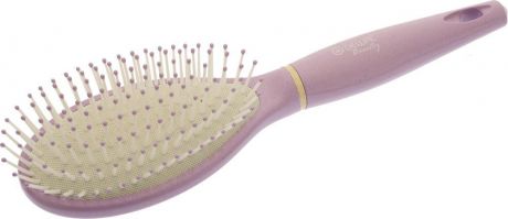 Dewal Beauty Щетка для волос "Черничное мороженое", массажная, на подушке, овальная, цвет: фиолетовый