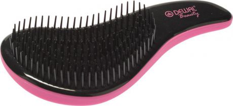 Dewal Beauty Щетка массажная, для легкого расчесывания волос, мини, цвет: розовый, черный