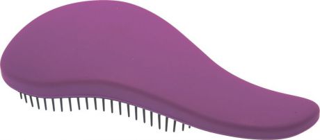 Dewal Beauty Щетка массажная, для легкого расчесывания волос, мини, цвет: фиолетовый, черный