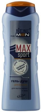 Витэкс For Men Max Sport Гель-ДУШ для мытья волос и тела, 400 мл