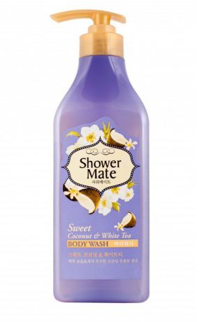 Shower Mate Гель для душа "Кокос и белый чай", 550 г