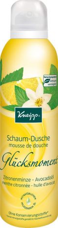 Kneipp Ароматный мусс для душа "Счастливый момент" с Лимонно мятой и Авокадо, 200 мл