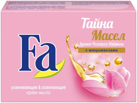 Fa Крем-мыло Кусковое Тайна масел Розовый жасмин, 90 г