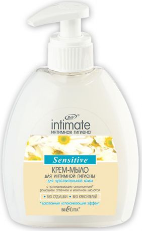 Белита Крем-мыло для интимной гигиены для чувствительной кожи, 300 мл