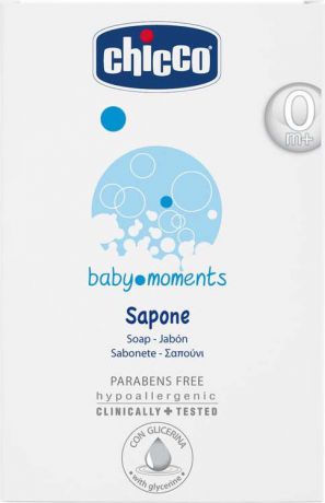 Мыло детское Chicco Baby Moments, 100 г