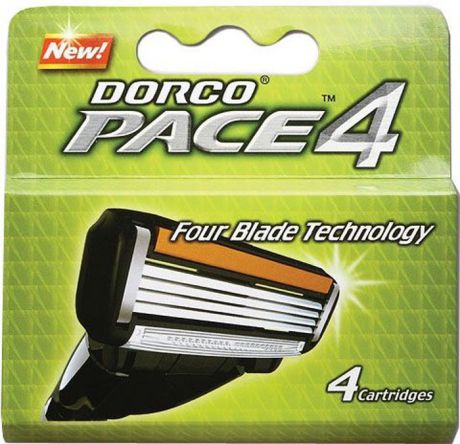 Dorco Kассеты для бритья "Pace 4", 4 шт.