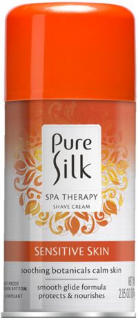 Крем-пена для бритья Barbasol Pure Silk Sensitive Skin Therapy Shave Cream, для чувствительной кожи, 81 г