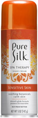 Крем-пена для бритья Barbasol Pure Silk Sensitive Skin Therapy Shave Cream, для чувствительной кожи, 142 г