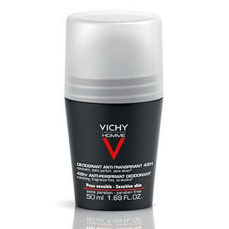 Vichy Дезодорант шариковый 48 часов для чувствительной кожи "Vichy Homme", 50 мл