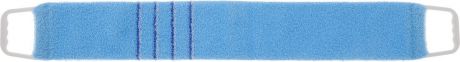 Мочалка-пояс массажная "Riffi", жесткая, цвет: голубой, 80 х 11 см
