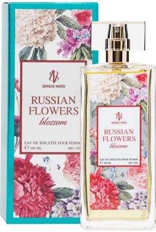 Туалетная вода Sergio Nero Russian Flowers Blossom, женская, 100 мл